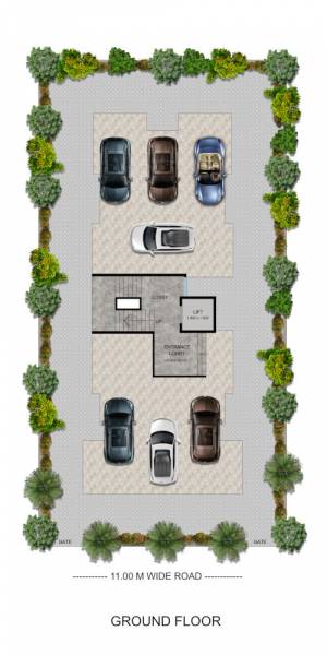 amor Manzil  Amor Cluster Plan for Ground Floor
