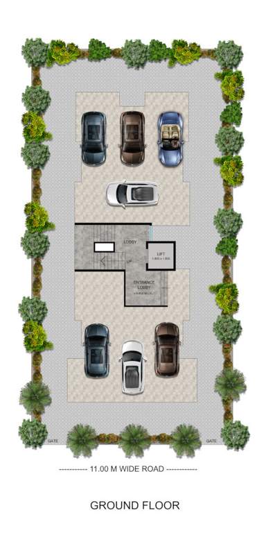  amor Manzil  Amor Cluster Plan for Ground Floor