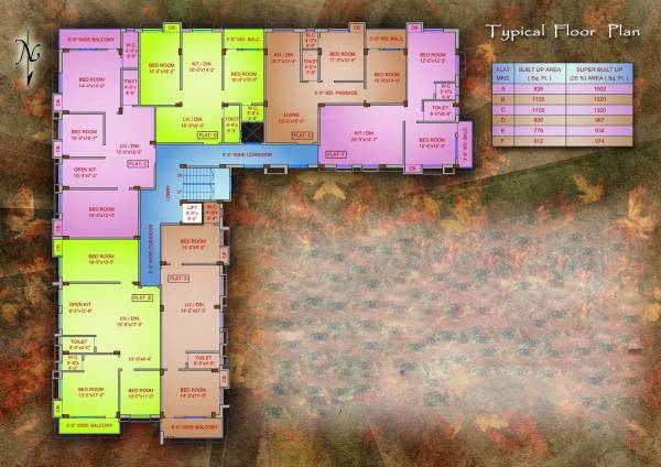  palace Palace Cluster Plan from ground to 4th Floor