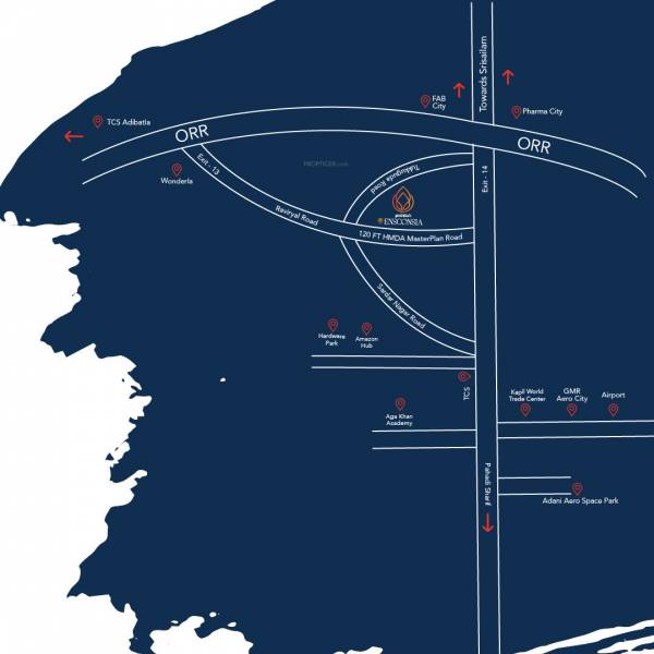  ensconsia Location Plan