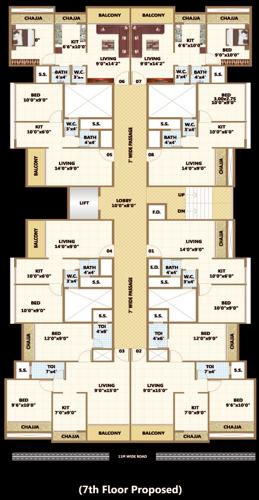 bhaveshwar-oasis Bhaveshwar Oasis Cluster Plan For 7th Floor