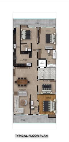  door-luxury-builder-floor-6 Door Luxury Builder Floor 6 Cluster Plan from 1st to 4th Floor