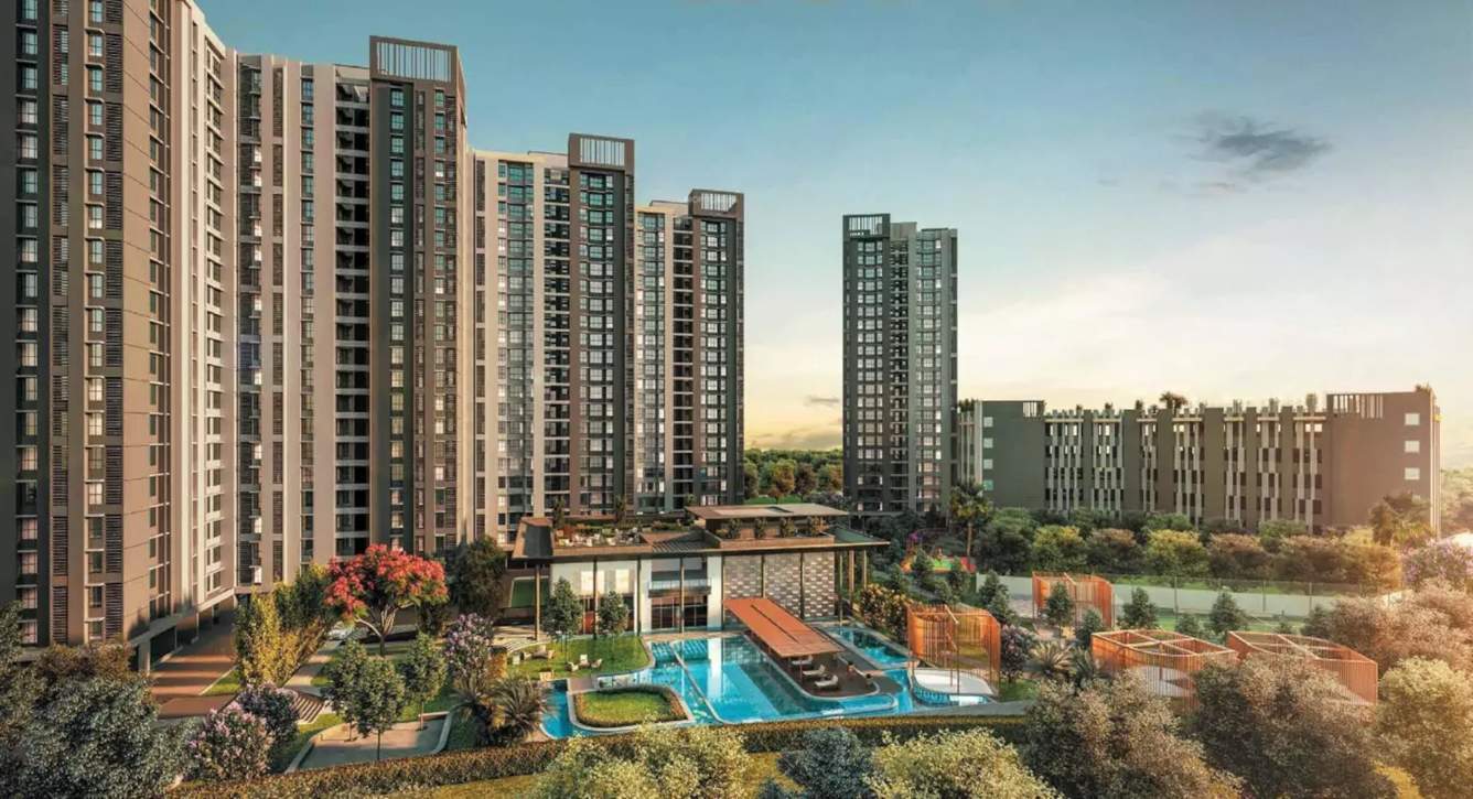 Elevation tower 7 the highlands godrej city Elevation