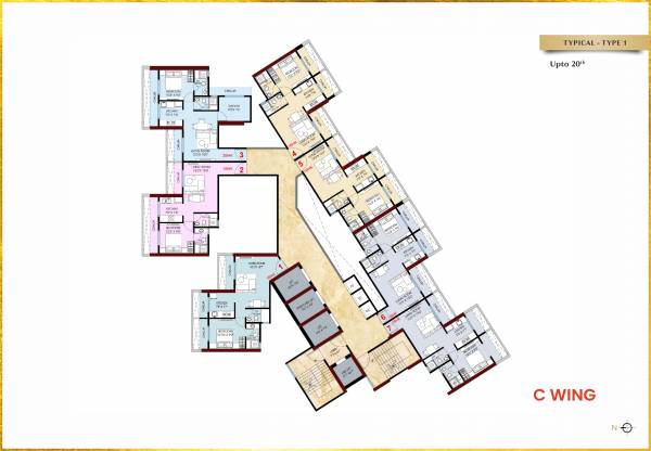  gami-bianca Wing C Cluster Plan for 20th Floor