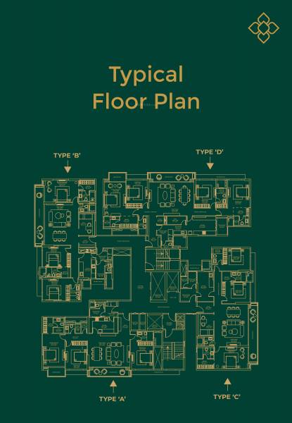  tatva Block 1, 2, 3 And 4 Cluster Plan for Typical Floor