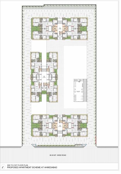  new-launch Cluster Plan from 2nd to 21th Floor