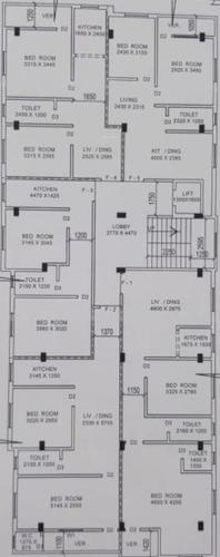  suniti-apartment Suniti Apartment Cluster Plan For Typical Floor Plan