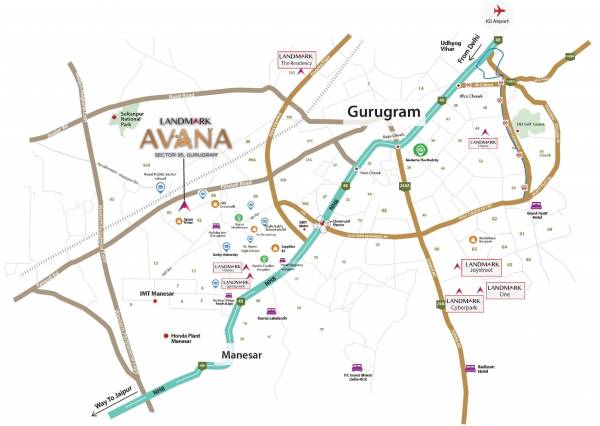  avana-1st-phase Location Plan
