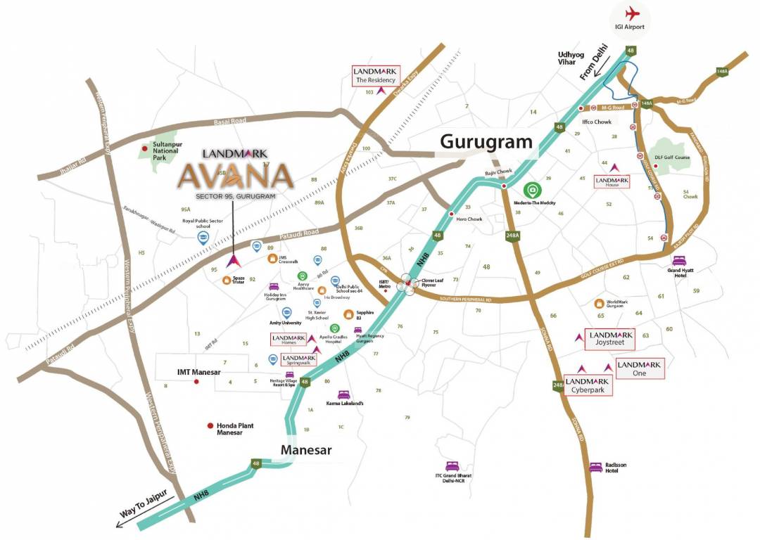  avana 1st phase Location Plan