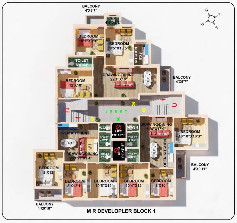  pathikrit complex Block A Cluster Plan