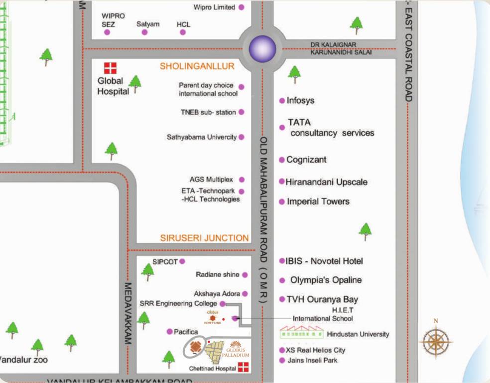  globus palladium Location Plan