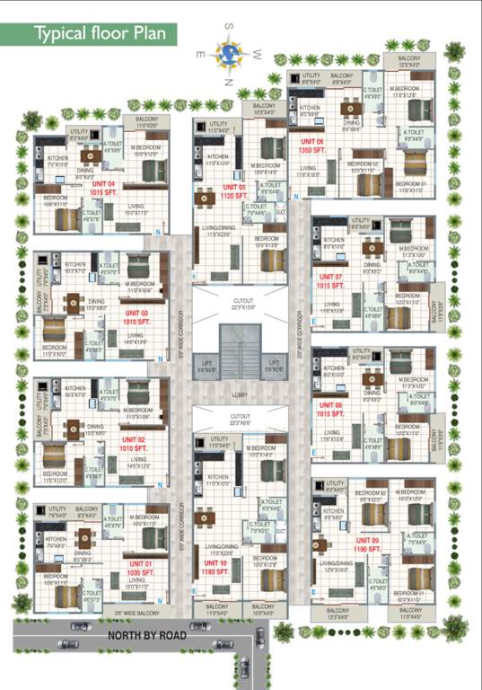  shivashakthi Shivashakthi Cluster Plan from 1st to 5th Floor