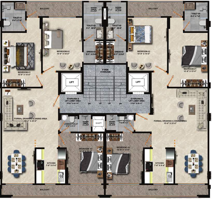  victory floors by laburnum developers Victory Floors By Laburnum Cluster Plan For Typical C Floor Plan 
