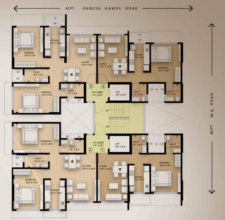  pramukh krupa phase 2 Wing A and B   Residential Cluster Plan