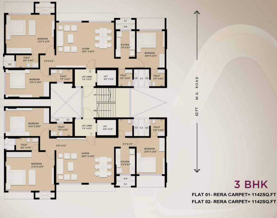  pramukh krupa phase 2 Wing A and B   Residential Cluster Plan