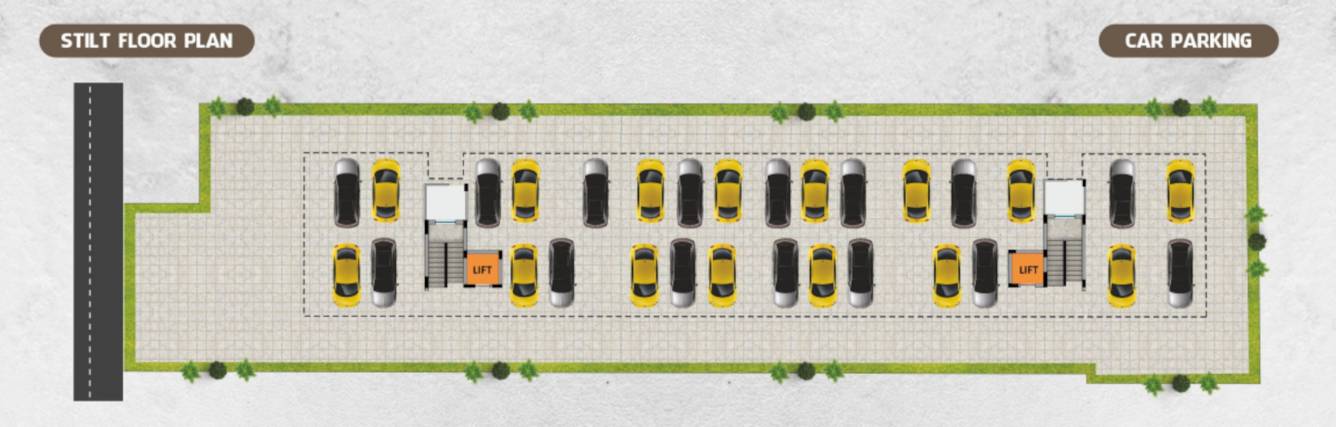  rathis luxury Rathis Luxury Stilt Floor Cluster Plan