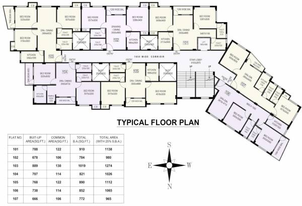  royal-pashupati Royal Pashupati Residency Typical Cluster Plan