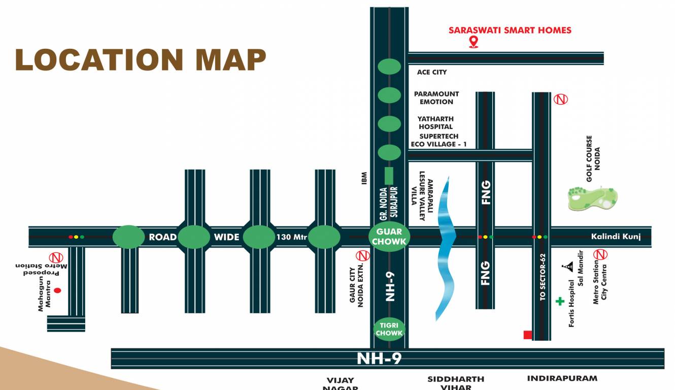  saraswati smart homes Location Plan