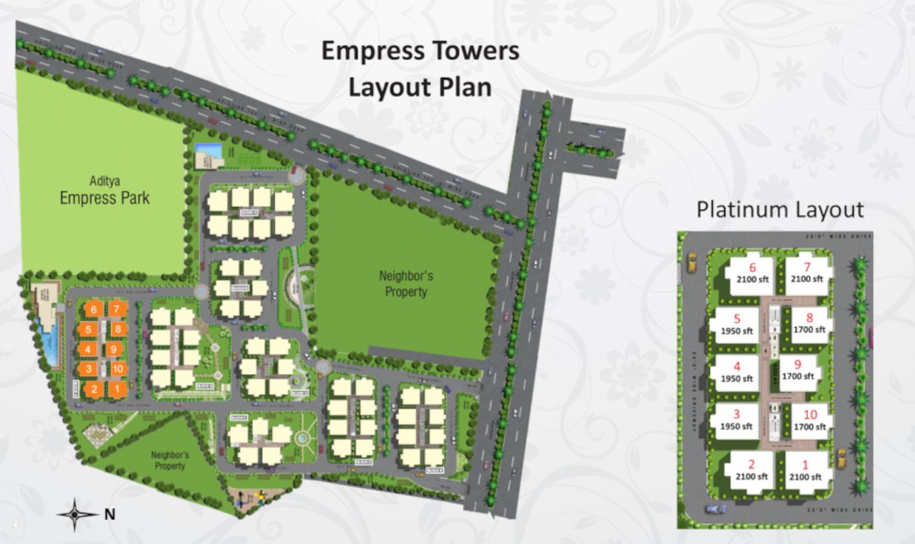  platinum towers Layout Plan
