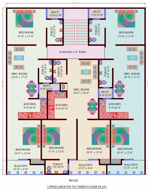  avantika homes Avantika Homes Cluster Plan