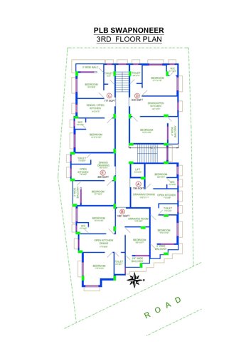  swapno-neer Swapno Neer Cluster Plan for 3rd Floor