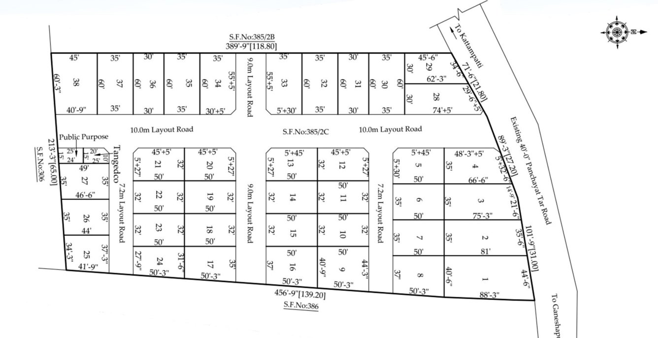  balaji avenue Layout Plan
