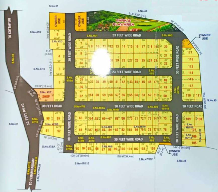  msr garden Layout Plan