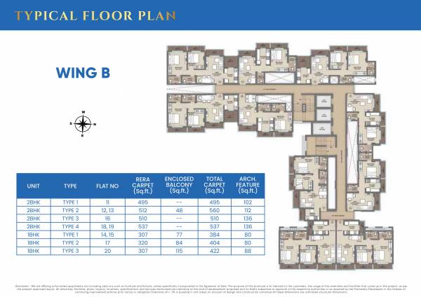  sattva-bldg-1 Wing A Cluster Plan