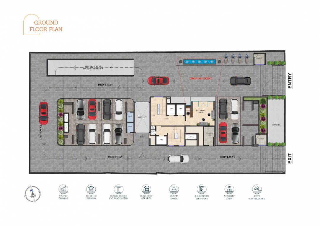the view The View Cluster Plan for Ground Floor