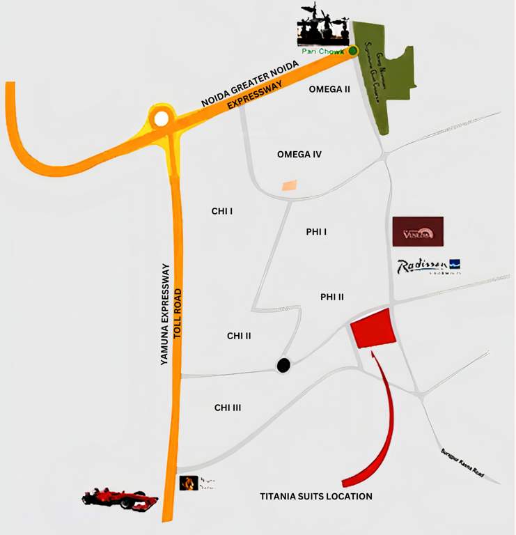  suites Location Plan