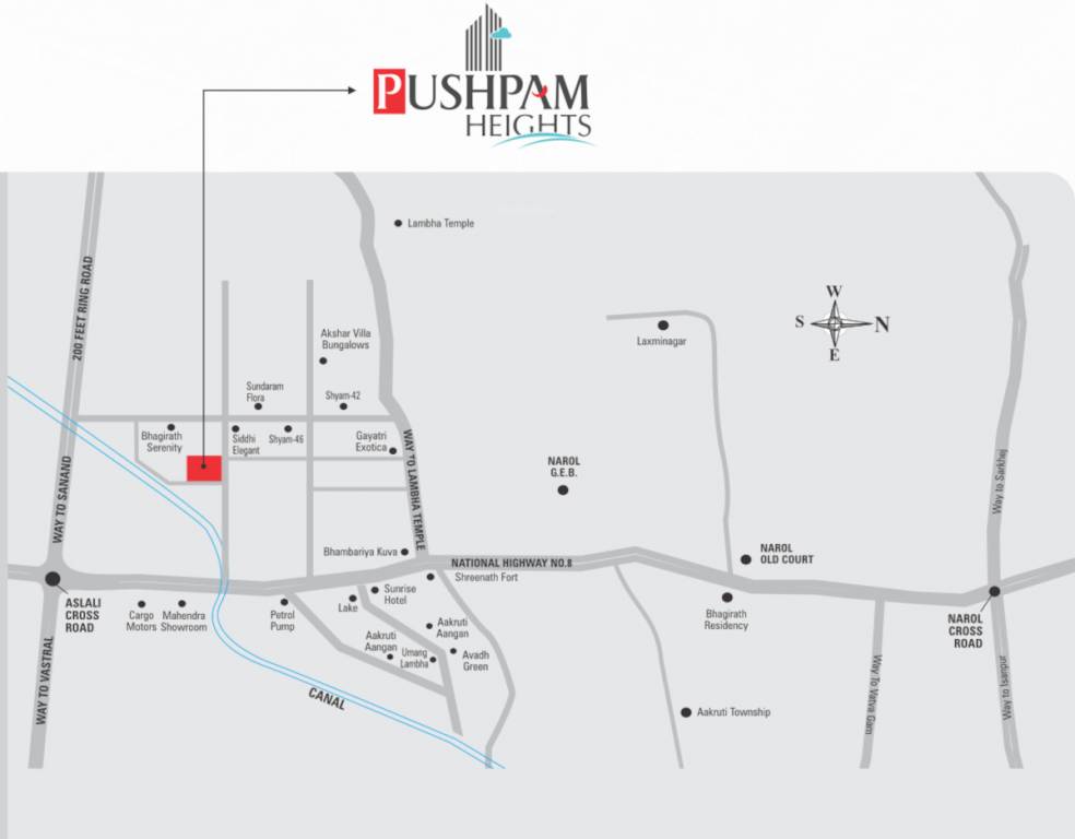  pushpam heights Location Plan
