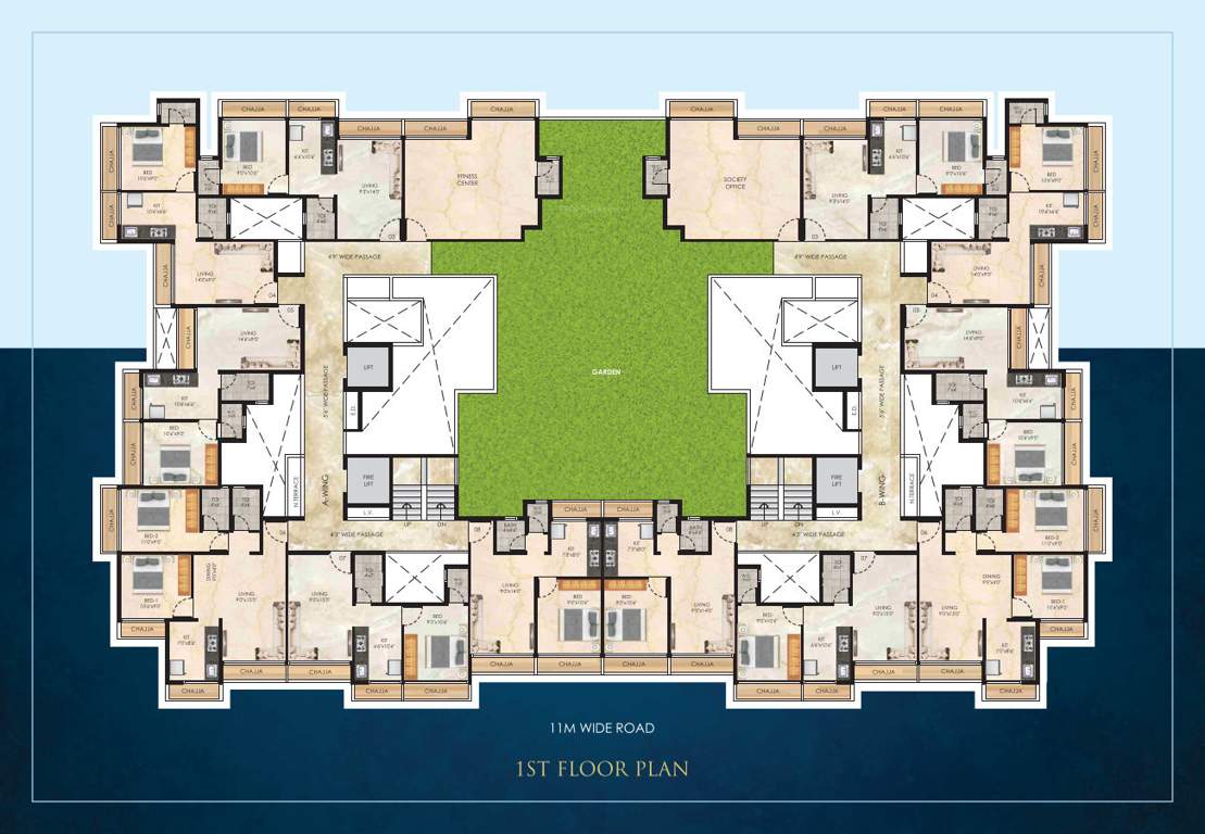 riddhi siddhi apartment Riddhi Siddhi Apartment Cluster Plan