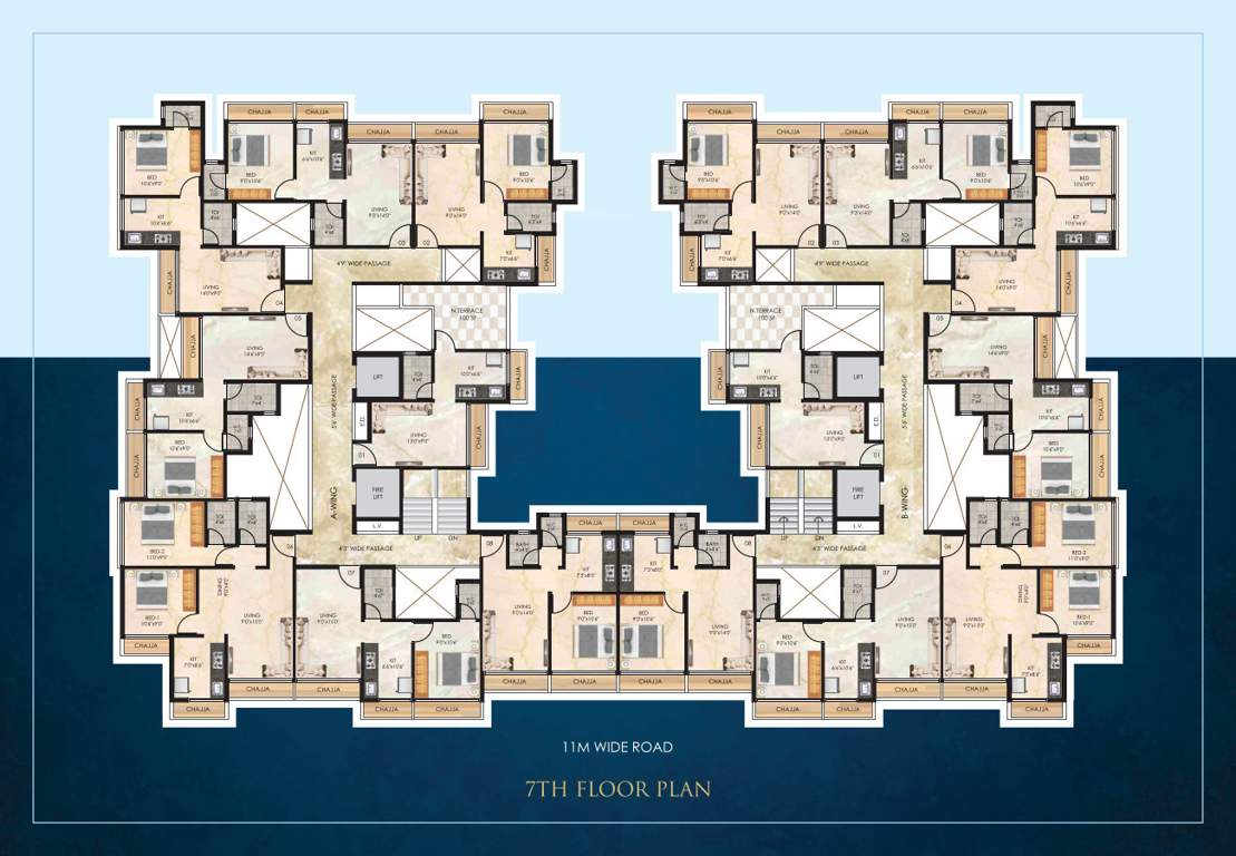 riddhi siddhi apartment Riddhi Siddhi Apartment Cluster Plan