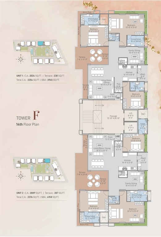  westbank F Cluster Plan