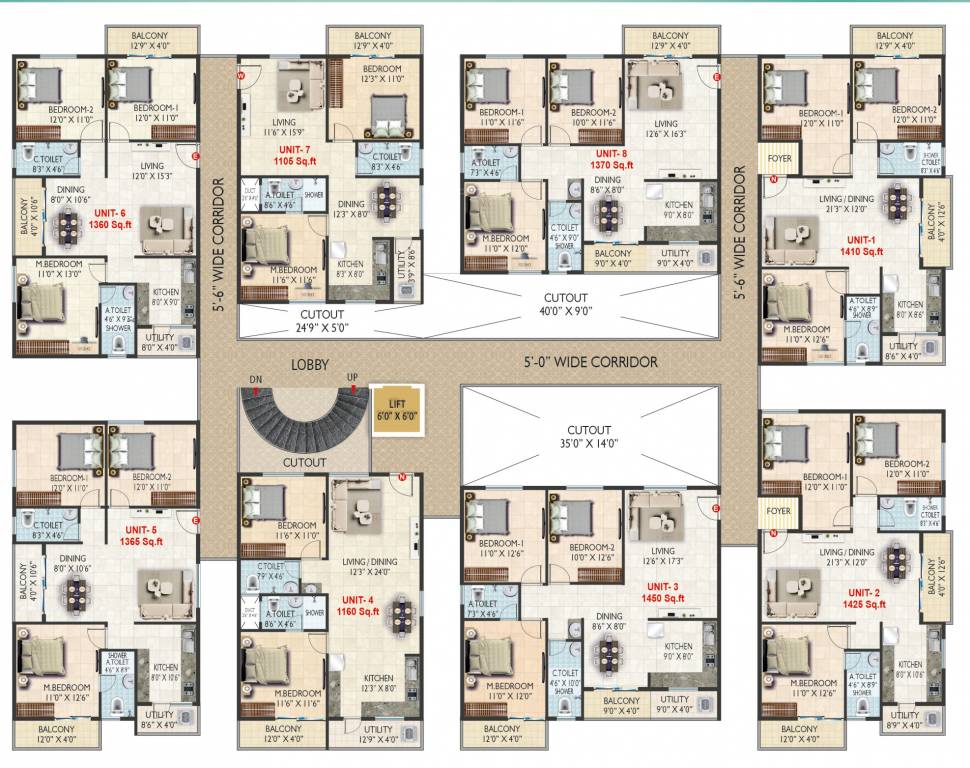  ragam melodies Block A Cluster Plan