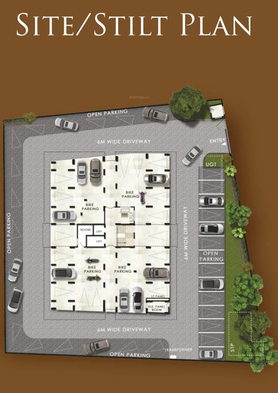  serenity heights Serenity Heights Cluster Plan for ground Floor