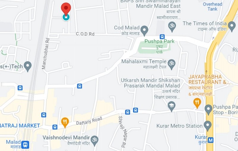  malad amar cooperative housing socity ltd Location Plan