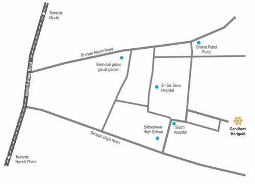  gandharv-marigold-rh-19-to-24 Location Plan