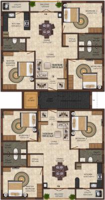  kurinji-bliss Kurinji Bliss Cluster Plan For Typical Floor Plan