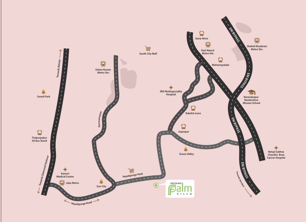  palm villa Location Plan
