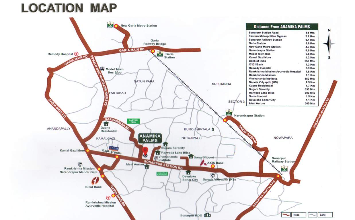  anamika palms Location Plan