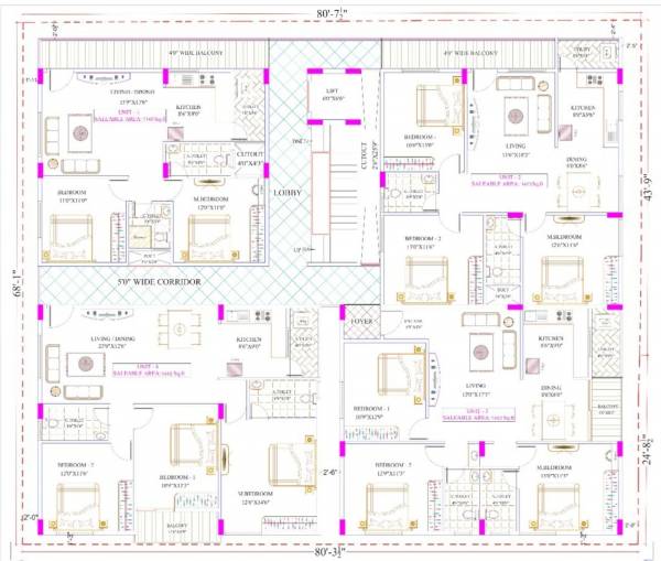  durgadevi-enclave Durgadevi Enclave Typical Cluster Plan