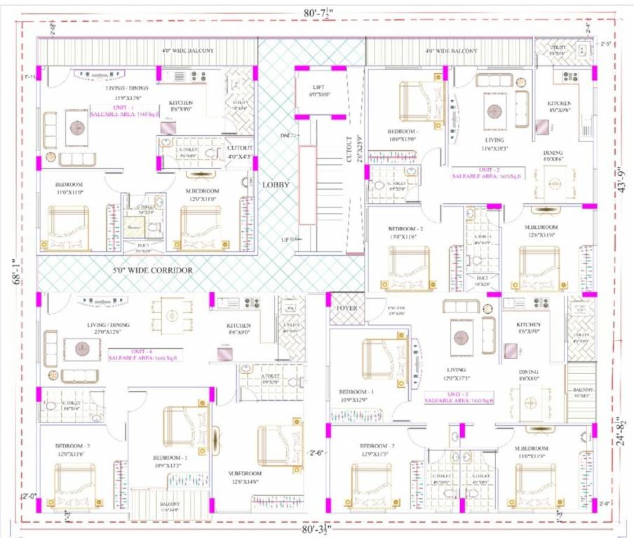  durgadevi enclave Durgadevi Enclave Typical Cluster Plan