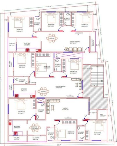  durgadhevi-enclave Durgadhevi Enclave Cluster For Typical Floor PlanPlan
