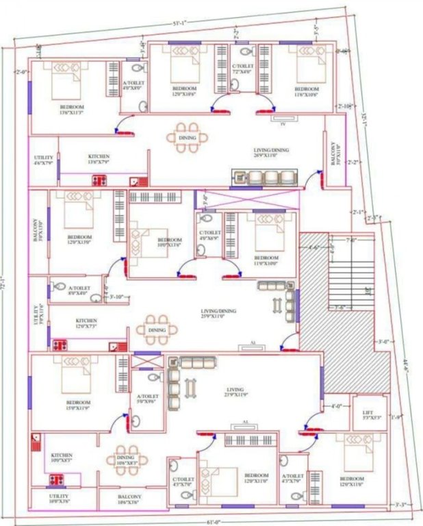  durgadhevi enclave Durgadhevi Enclave Cluster For Typical Floor PlanPlan