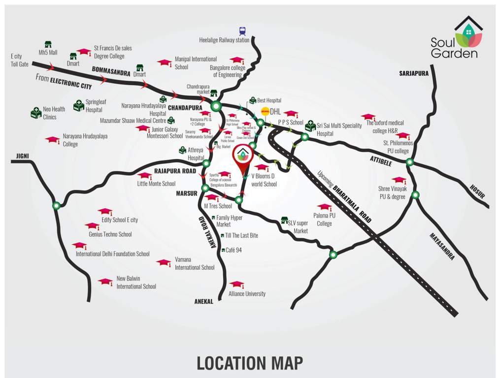  soul garden Location Plan