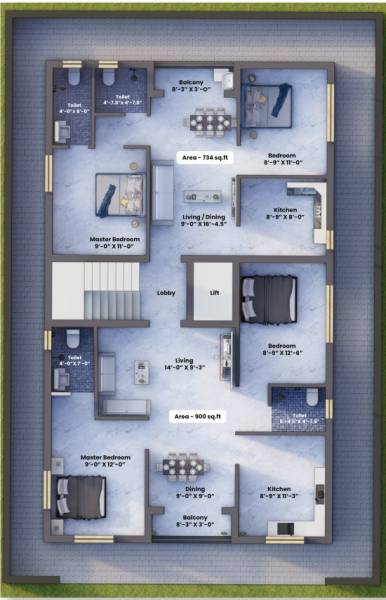  homes Homes Cluster Plan For Typical Floor Plan