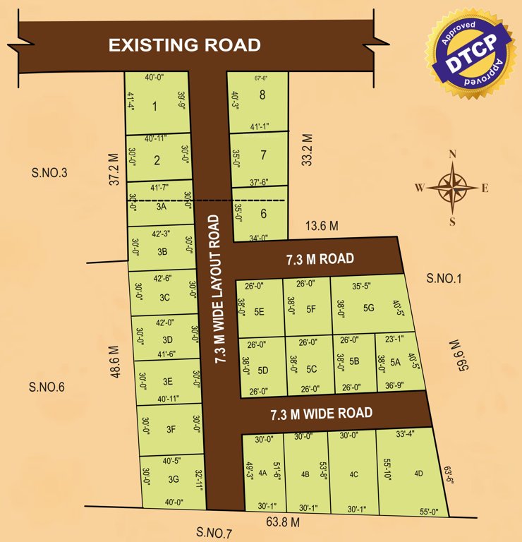  soundharya garden Layout Plan