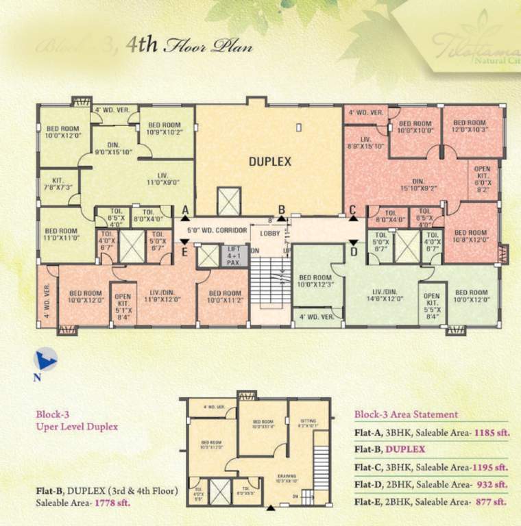  natural city phase ii Natural City Phase II Cluster Plan For 4th Floor