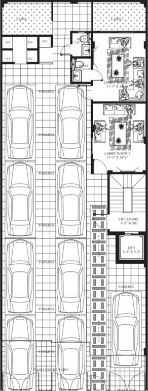  loukya homes luxury builder floor 11 Loukya Homes Luxury Builder Floor 11 Cluster Plan For Ground Floor